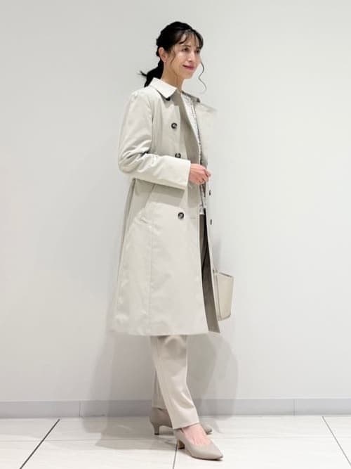 kayoさんの「INDIVI｜【軽量／SETUP可能】ストレッチツイードジャケット」を使ったコーディネート