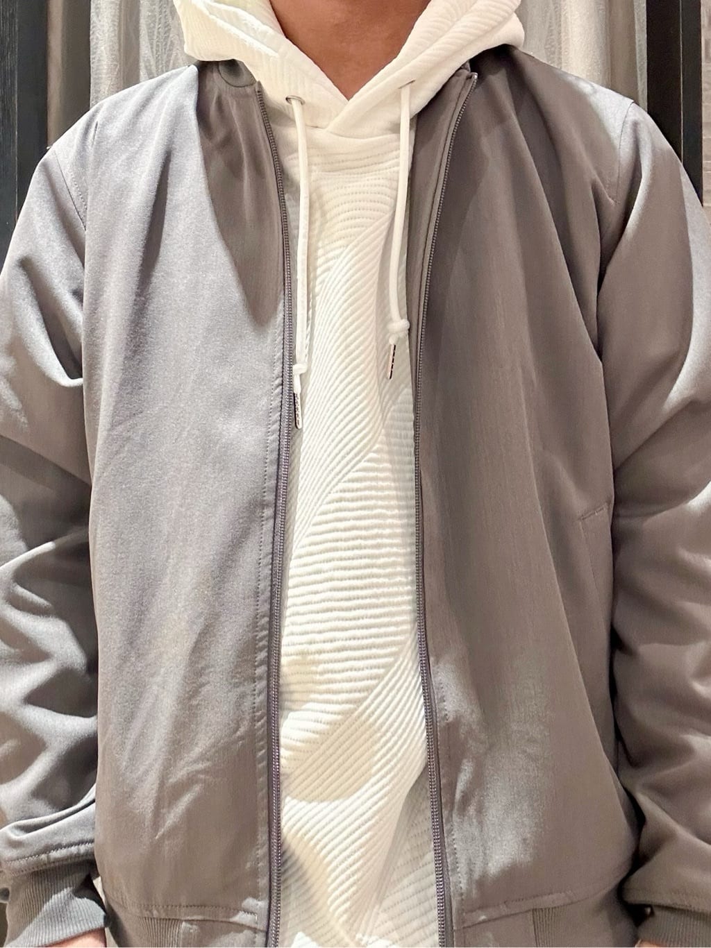 KENJI Iさんの「THE SHOP TK｜FLEX LINE ストレッチリブブルゾン　ストレッチ/防シワ/マシンウォッシャブル/セットアップ可」を使ったコーディネート