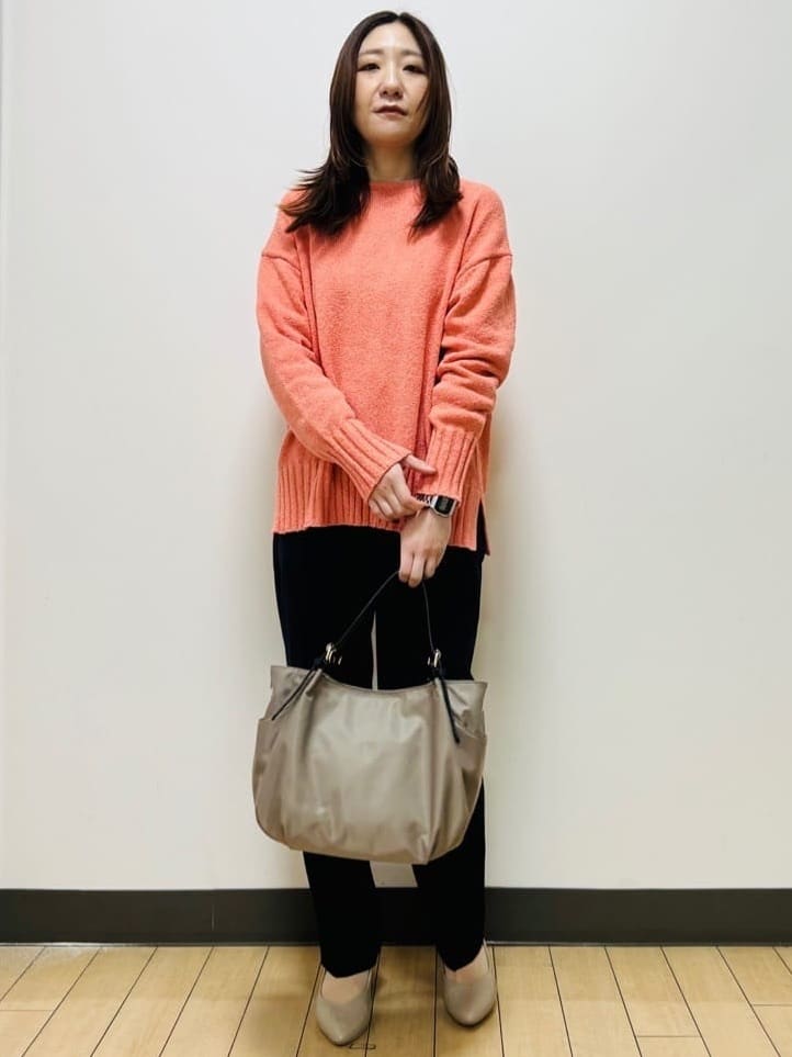 miiiさんの「Reflect｜【レイヤードにおすすめ◎】ロング丈リラクシーニット」を使ったコーディネート