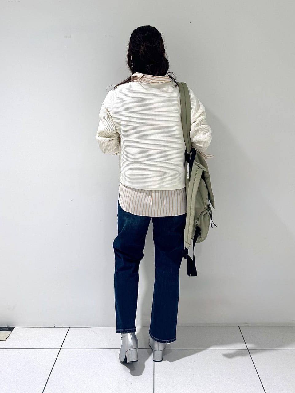 そんさんの「INDIVI｜【洗える／キレイ色】体型カバー無縫製ニット」を使ったコーディネート