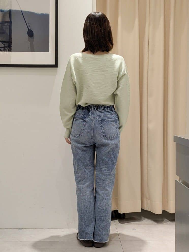 なめさんの「THE SHOP TK｜【S-XLサイズ/選べる6色】どこから見ても美しい ガーターニット/洗濯機OK」を使ったコーディネート