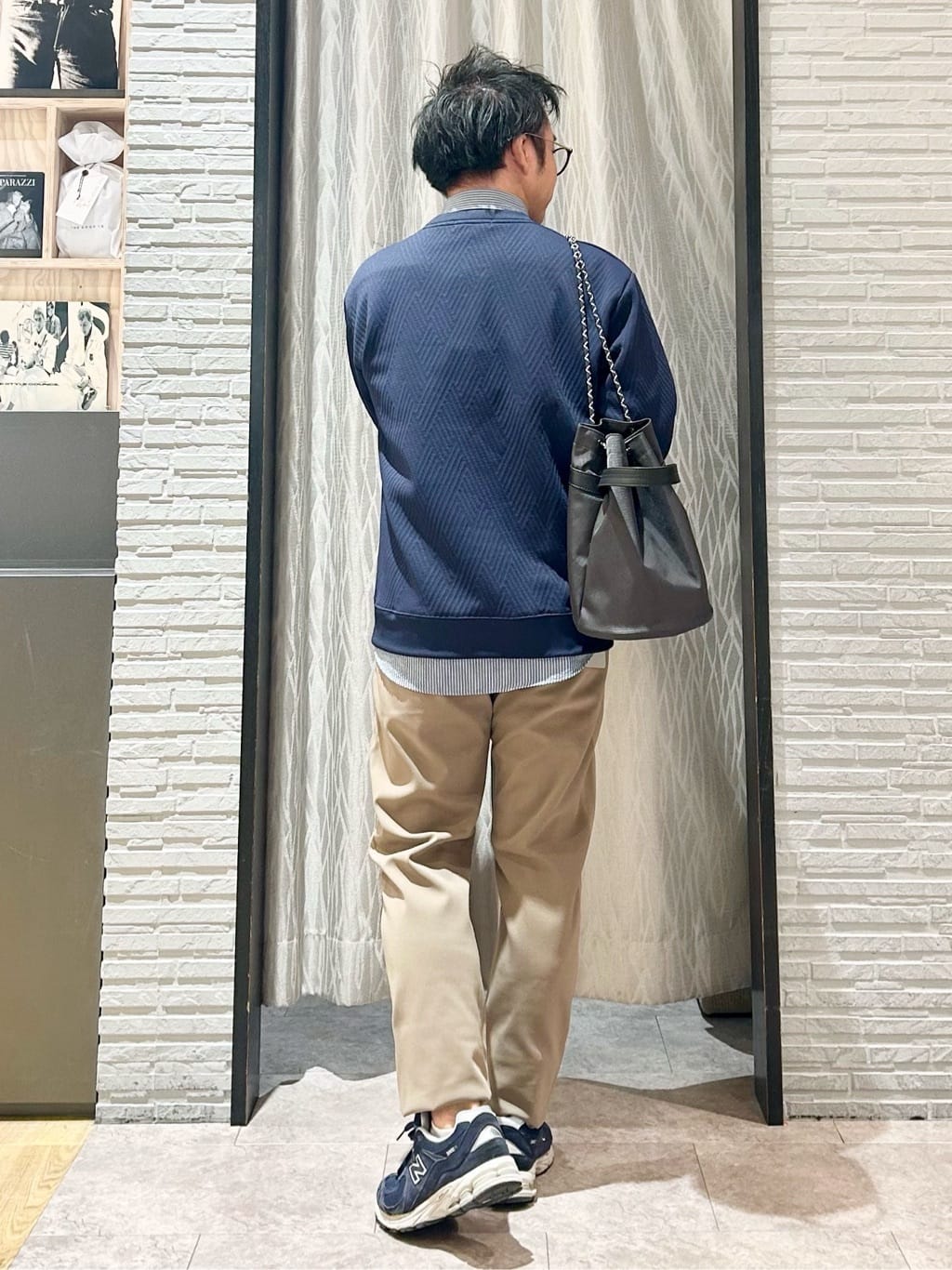 KENJI Iさんの「THE SHOP TK｜【大人の上品カジュアルに】ふくれキルトスウェット　軽量/洗濯機OK」を使ったコーディネート