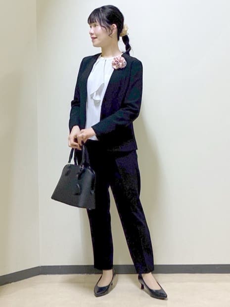  beni_gingerさんの「Reflect｜【SS-4Lサイズ／通勤／セットアップ可】ノーカラージャケット」を使ったコーディネート