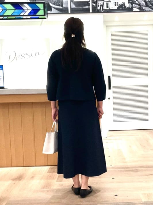 rinさんの「Dessin｜【入卒/セレモニー/単品使い2WAY可能】ニットセットアップ」を使ったコーディネート