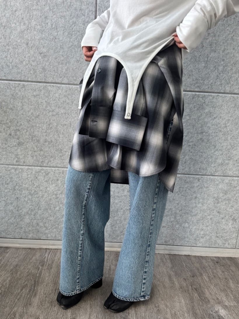 designer yukaさんの「CODE A｜easy flip tee」を使ったコーディネート