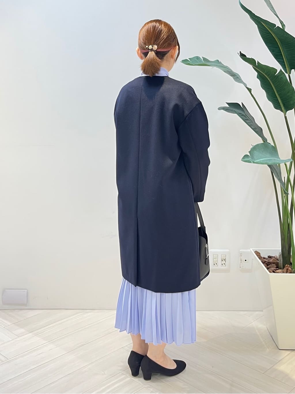 Tomoさんの「UNTITLED｜◆【フォーマル/洗える】ボウタイ プリーツワンピース」を使ったコーディネート
