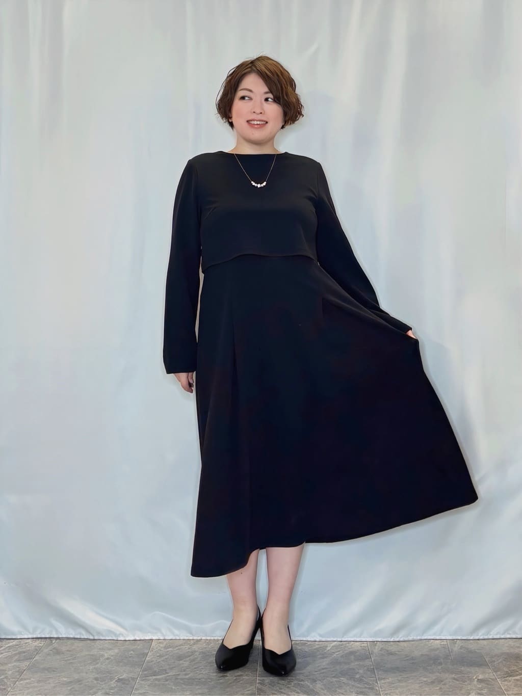 たみさんの「SHOO･LA･RUE｜【S-3L】オンとオフで印象が変わる ライトツイードジャケット」を使ったコーディネート