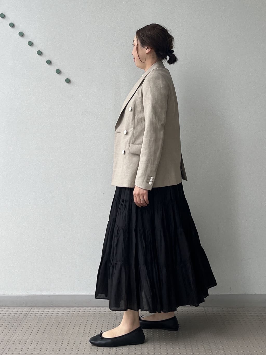 Soeさんの「DRESSTERIOR｜【セットアップ可】リネンブレンドダブルブレストジャケット」を使ったコーディネート