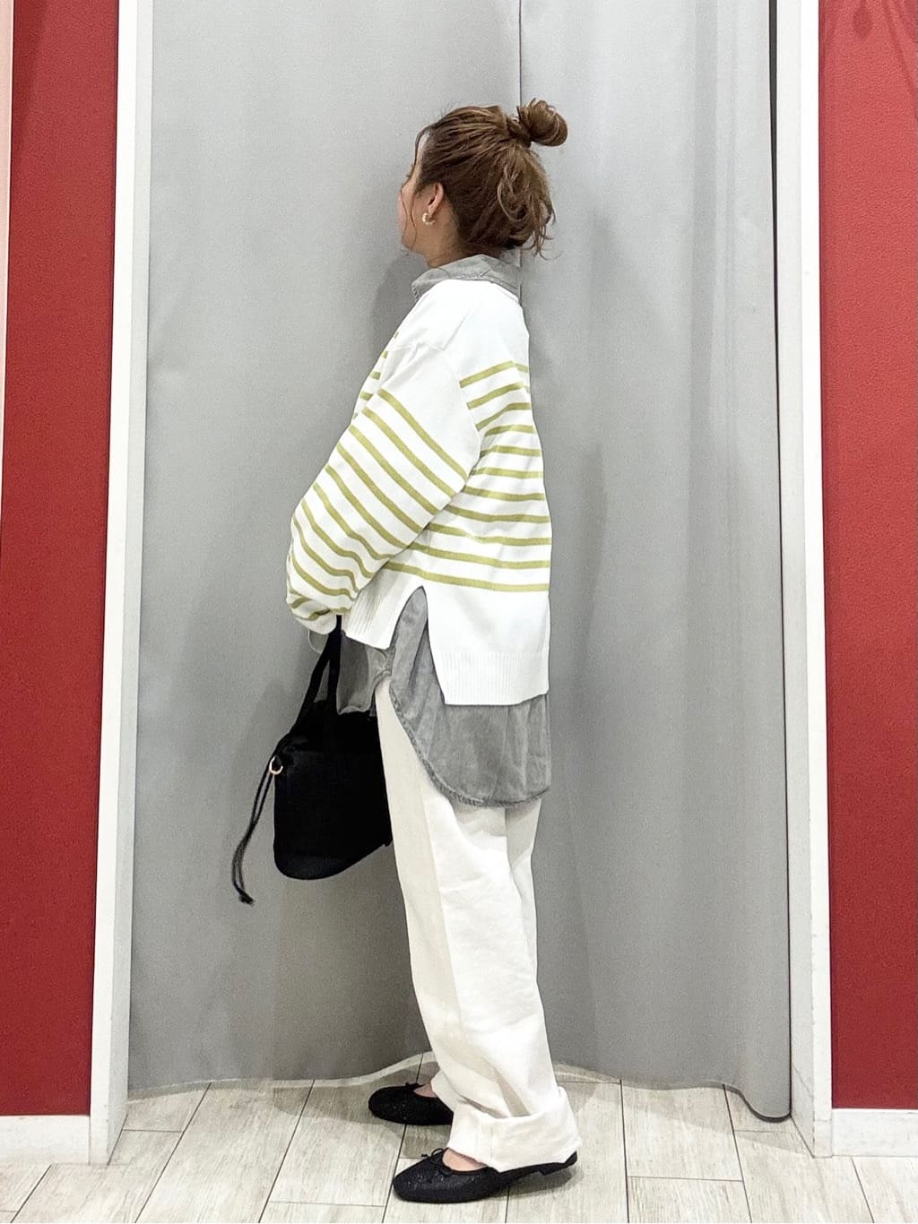 shioさんの「SHOO･LA･RUE｜楽にきちんと見られたい　大人カジュアルボーダーニット」を使ったコーディネート