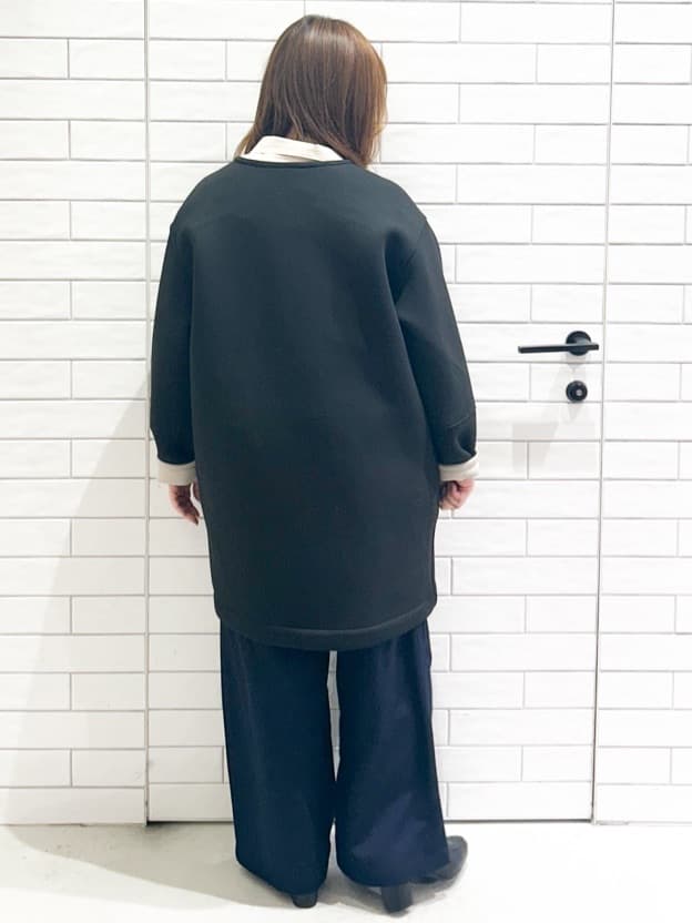 yuuさんの「OPAQUE.CLIP｜リバーシブル配色ノーカラーコート【洗濯機OK】」を使ったコーディネート