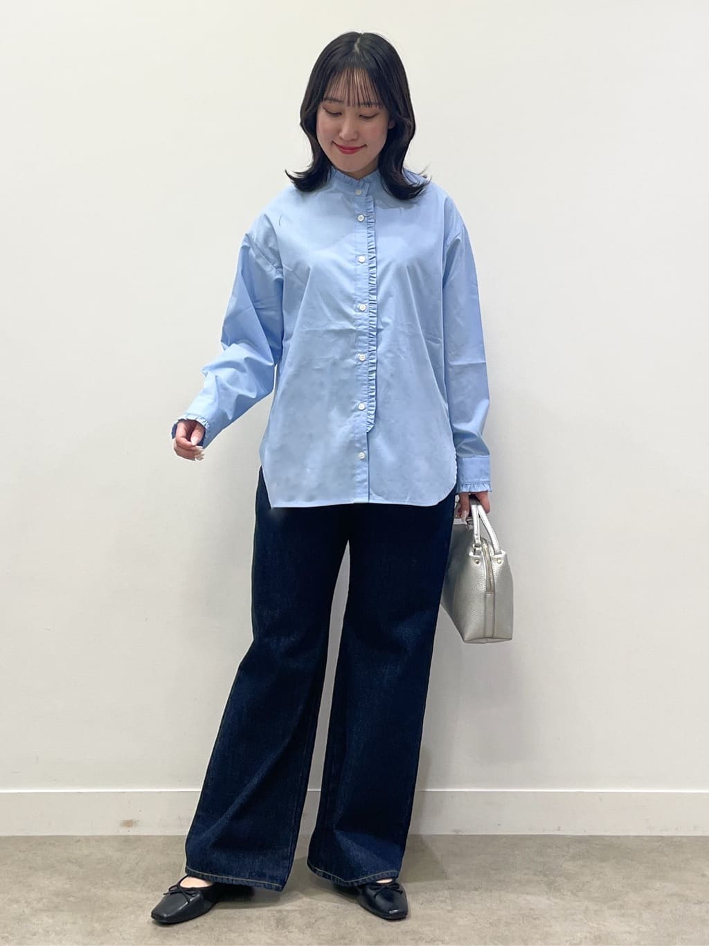 yukariさんの「Dessin｜【花粉ガード/撥水加工/洗える】クルーネックスプリングコート」を使ったコーディネート