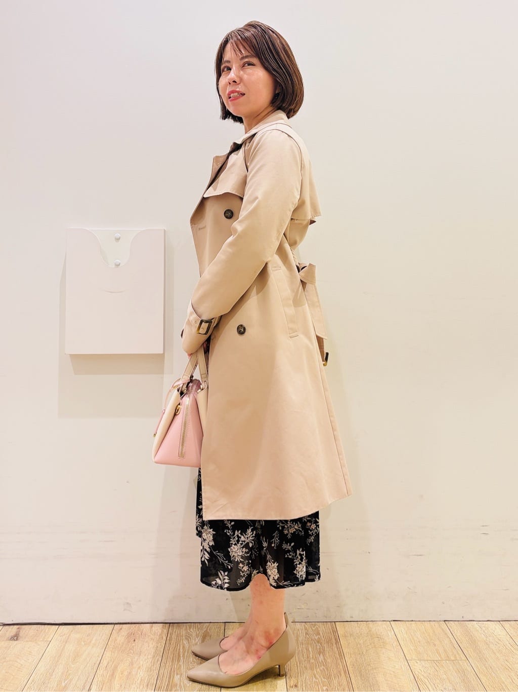 YUKOさんの「index｜撥水トレンチコート【洗濯機OK／花粉対応】《XS～3L》」を使ったコーディネート