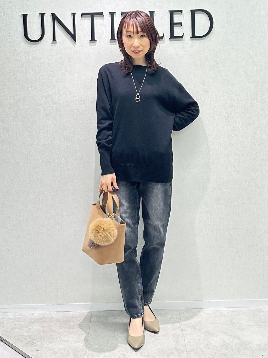 Miwaさんの「UNTITLED｜【8色展開/体型カバー】魅せるタイムレスニット」を使ったコーディネート