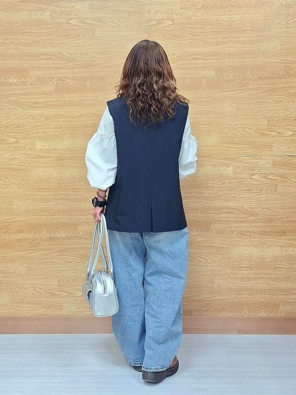 ありゅさんの「SHOO･LA･RUE｜【セットアップ可/S-LL/洗濯機可】サッと羽織ってこなれ見え ダブルブレストジレ」を使ったコーディネート