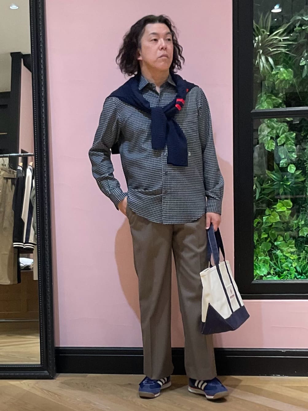 Nagaseさんの「DRESSTERIOR｜ミニチェックシャツ」を使ったコーディネート