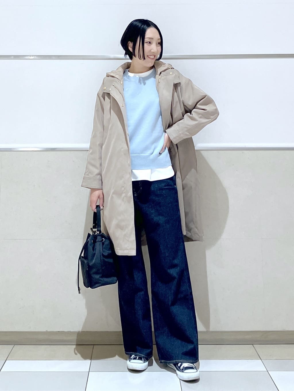 eriko さんの「Dessin｜【4WAY/洗える】ベスト付き中綿キルトコート」を使ったコーディネート
