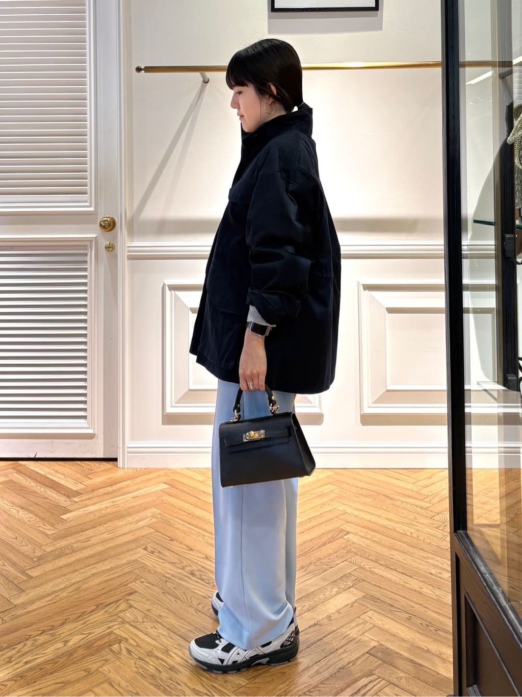 cocoさんの「DRESSTERIOR｜◆ウォッシャブルコットンカシミヤプルオーバーニット」を使ったコーディネート