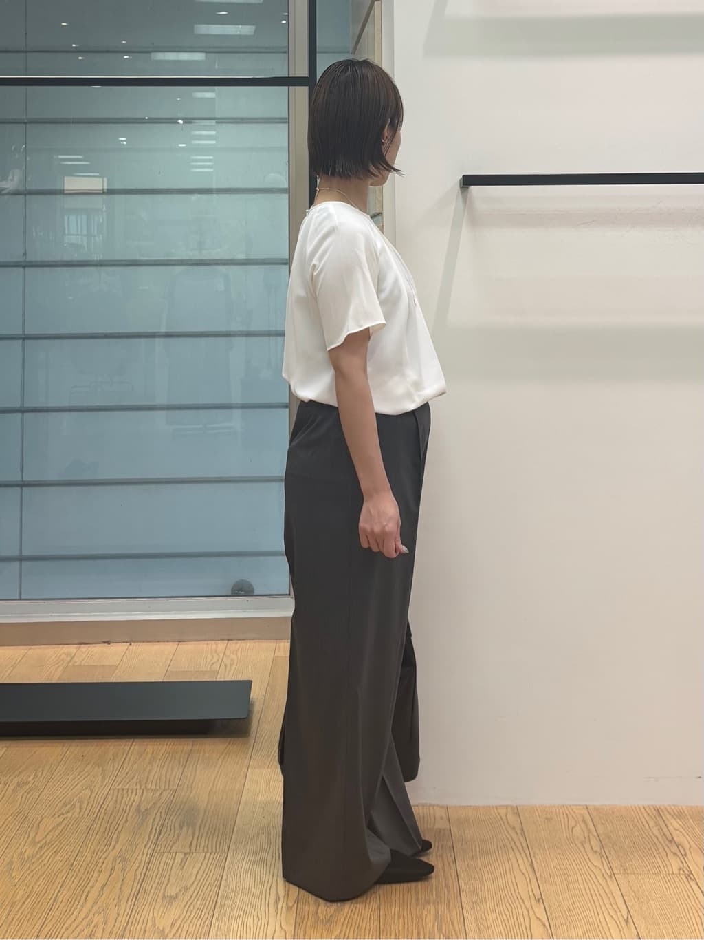 asamiさんの「INDIVI｜【UVケア】タックブラウス」を使ったコーディネート