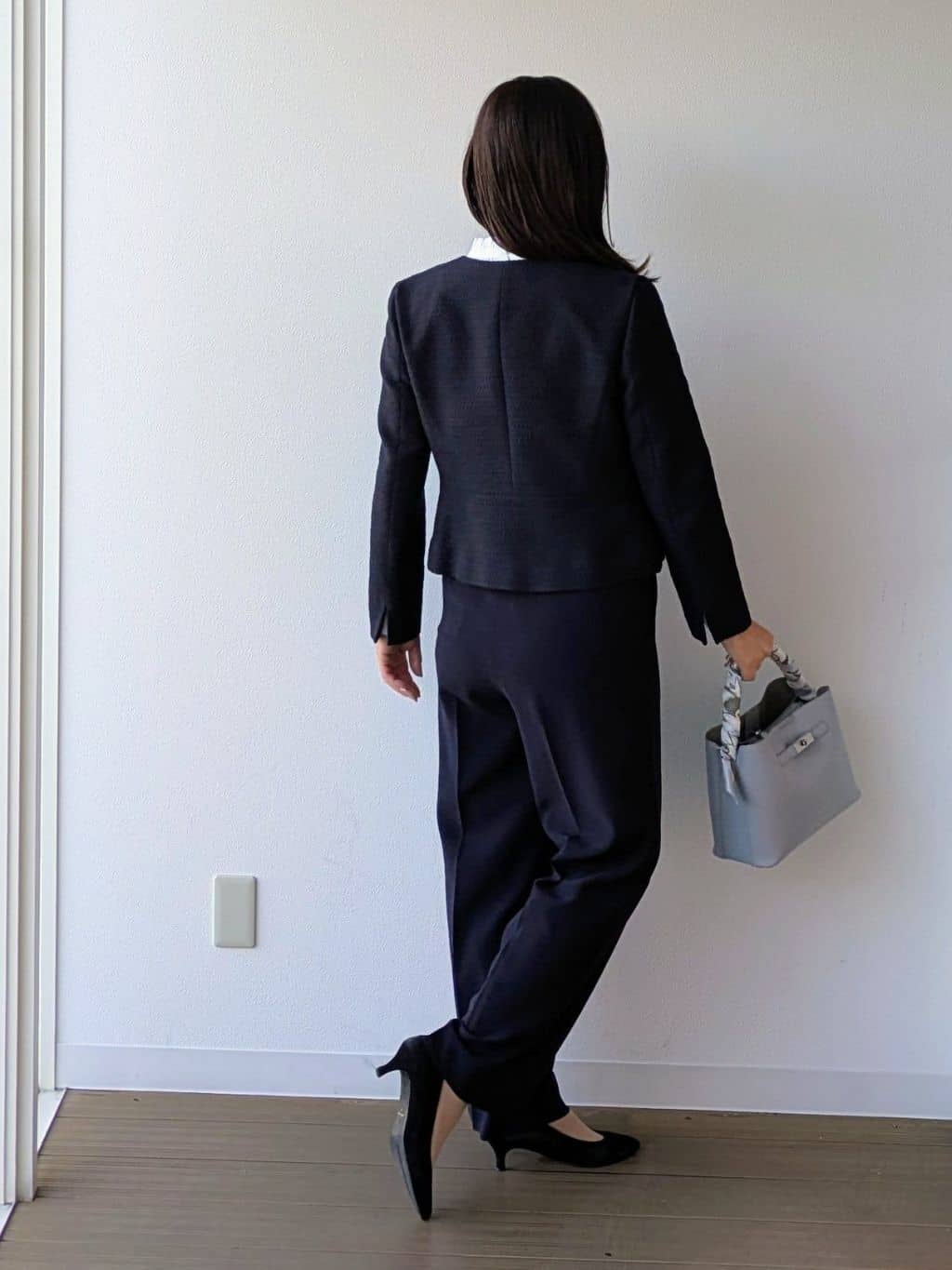 なみきさんの「UNTITLED｜【きれいめ】ツイード ペプラムジャケット」を使ったコーディネート