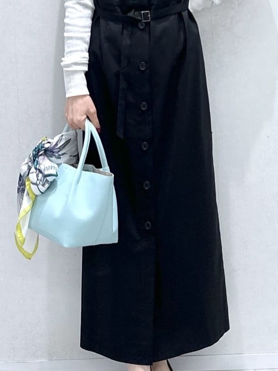 Miwaさんの「UNTITLED｜【洗える】スクエアネックジャンパースカート」を使ったコーディネート