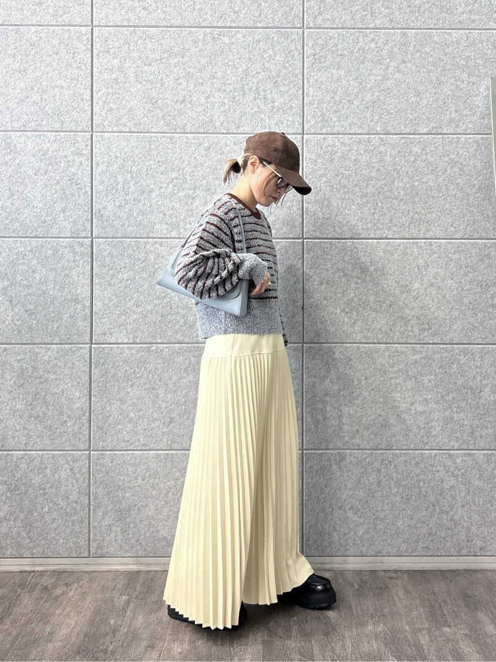 kotakiさんの「INDIVI｜ファンシーヤーンボーダーニット」を使ったコーディネート