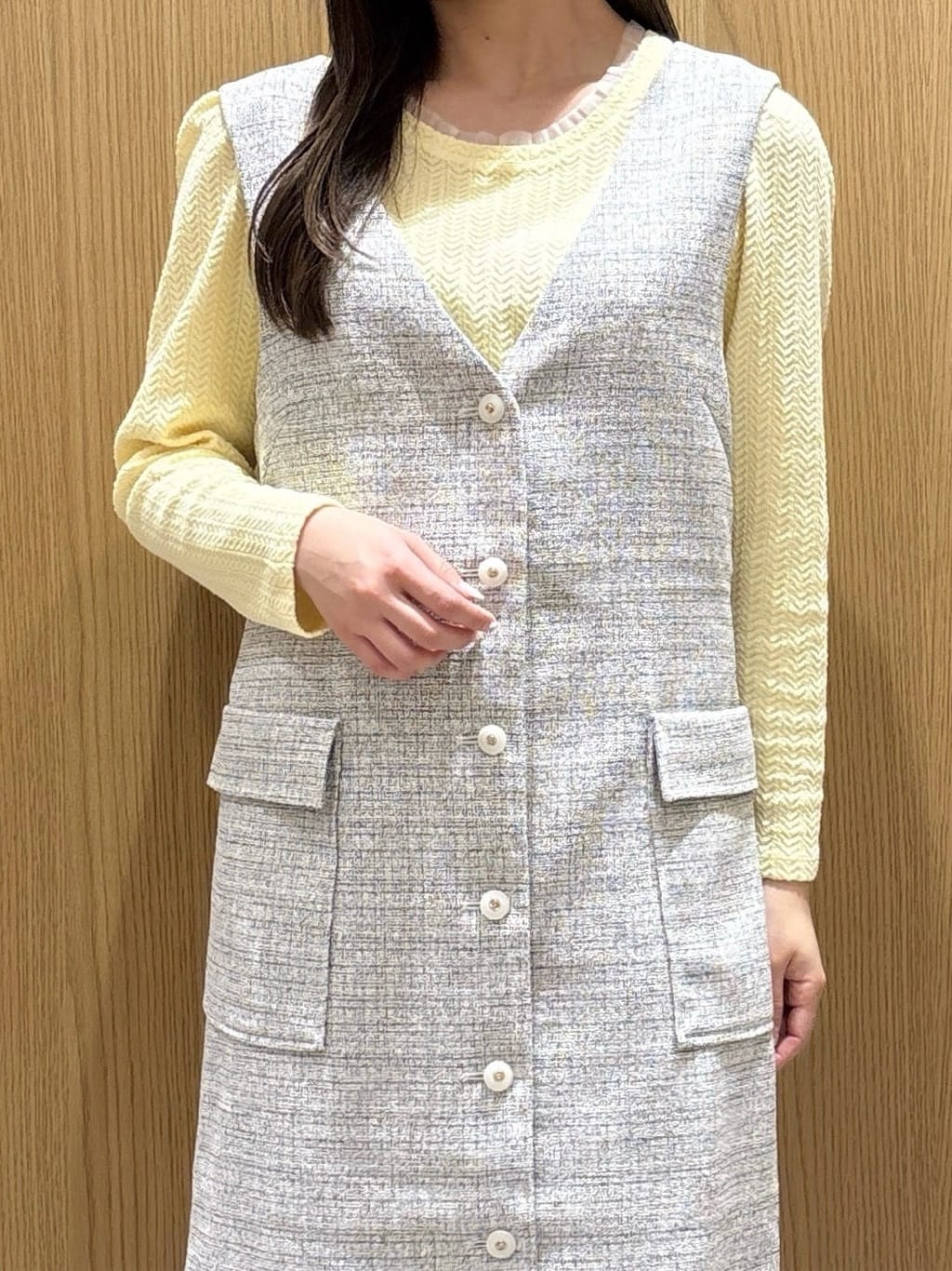 ゆいさんの「index｜ミニマルノーカラーデニムジャケット【洗濯機OK】」を使ったコーディネート