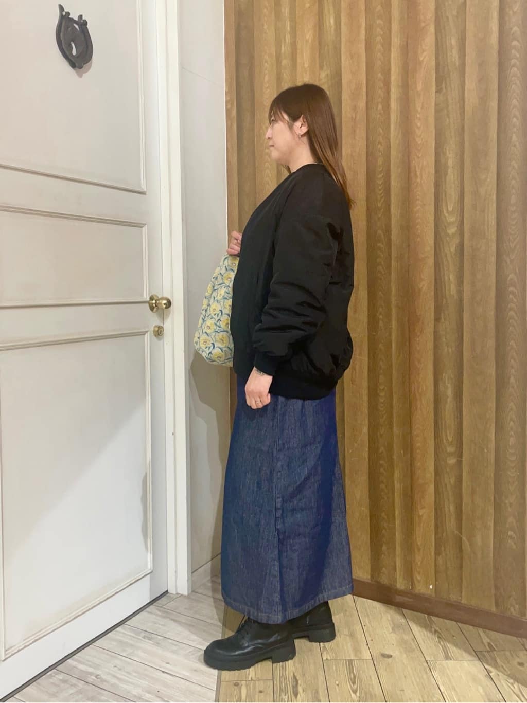 ちえさんの「SHOO･LA･RUE｜【SHOO・LA・RUE DENIM】シンプルだから使いやすい Aラインスカート」を使ったコーディネート