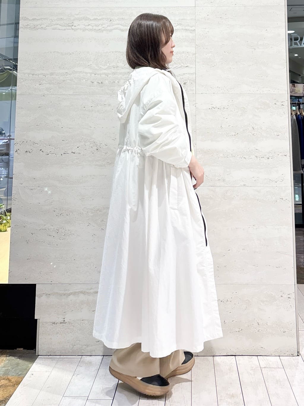 かほさんの「OPAQUE.CLIP｜イージーワイドパンツ【洗濯機OK】」を使ったコーディネート