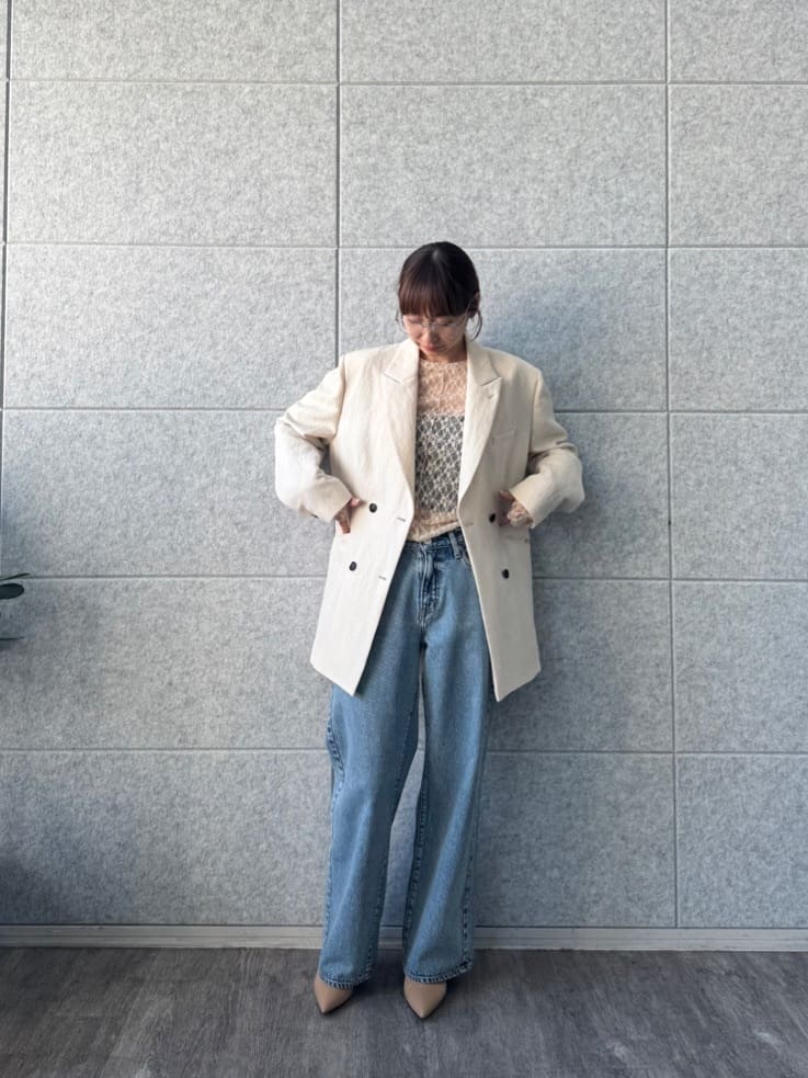 designer yukaさんの「CODE A｜arc tailored jacket」を使ったコーディネート