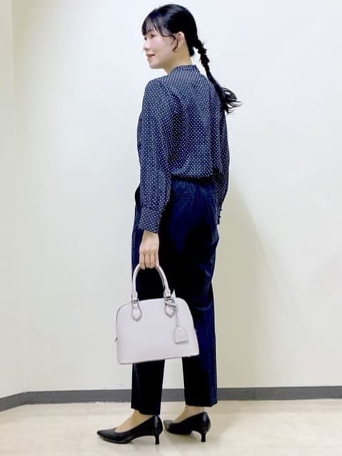  beni_gingerさんの「Reflect｜【SS-4Lサイズ】ドットプリントブラウス」を使ったコーディネート