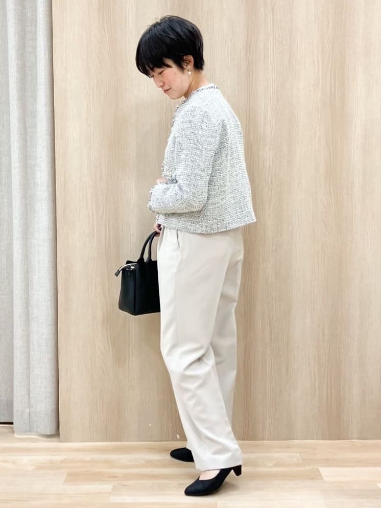 Keiさんの「grove｜【マシンウォッシュ／防シワ/SS-3L】ストレッチワイドパンツ」を使ったコーディネート