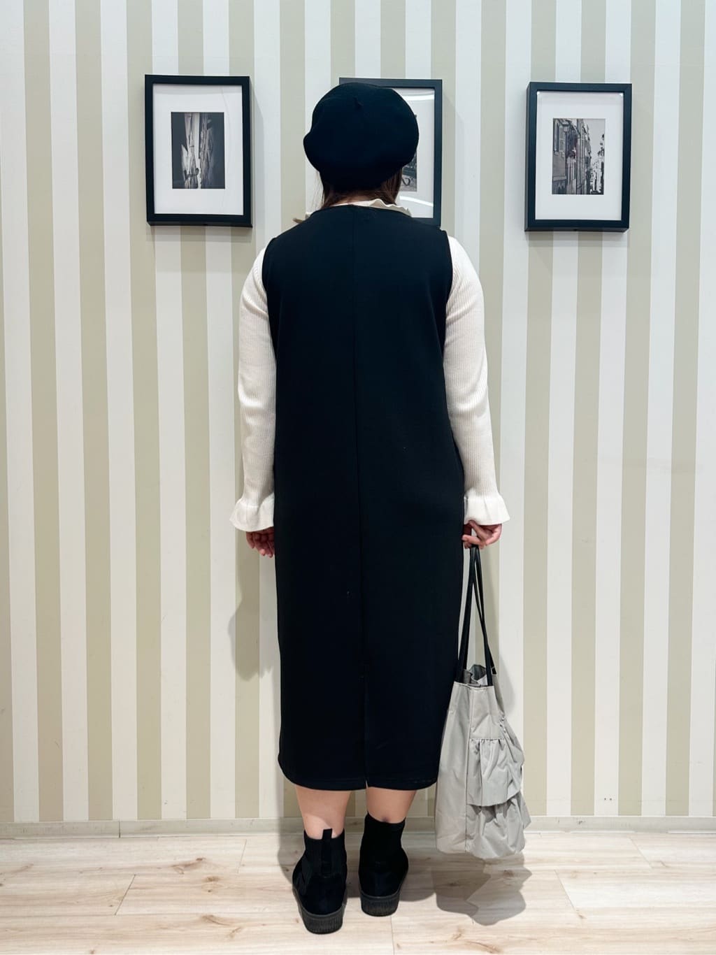 みさぼうさんの「SHOO･LA･RUE｜【洗濯機可/S-LL】ほどよいゆとりの もちっとやわらかリブニット」を使ったコーディネート