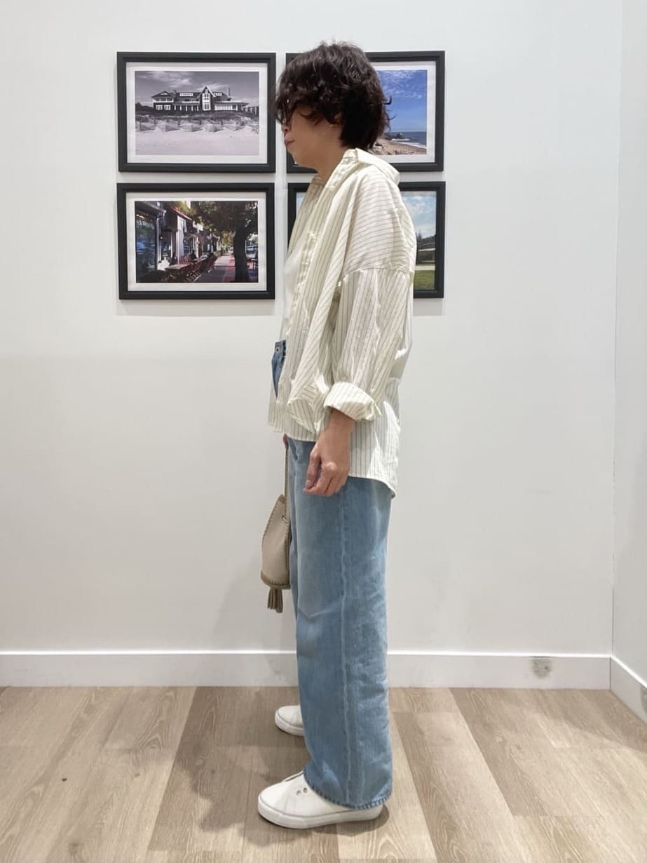 Naoさんの「Dessin｜【洗える】バックボタンオーバーシャツ」を使ったコーディネート