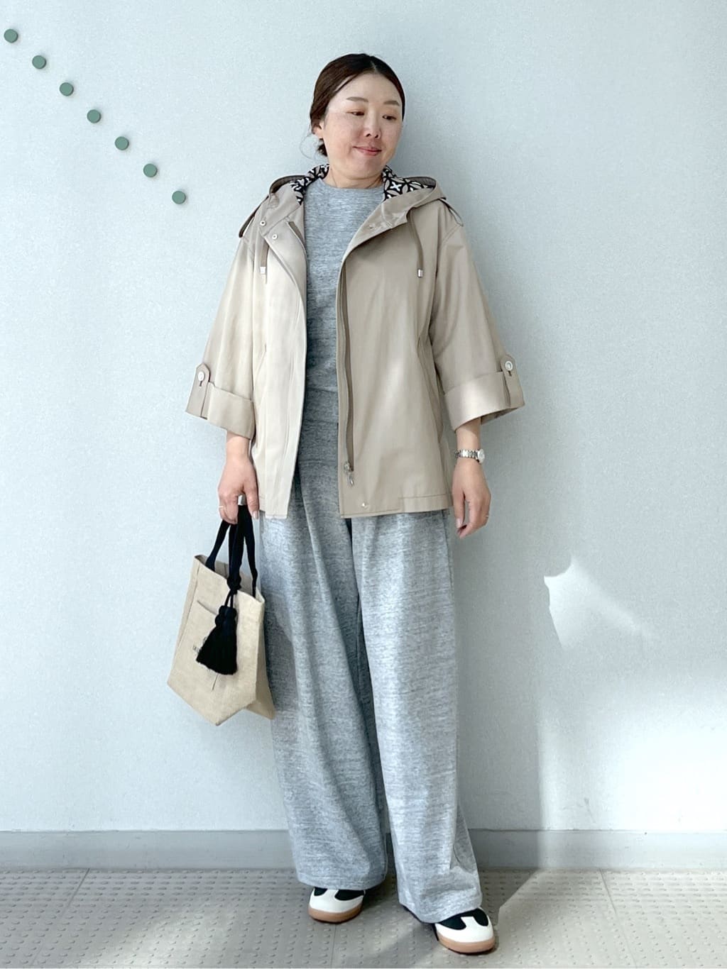 Soeさんの「DRESSTERIOR｜【セットアップ可/ウォッシャブル】ストレッチ裏毛ハーフスリーブプルオーバー」を使ったコーディネート