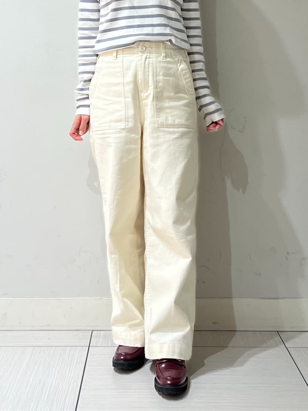 じゅんさんの「DRESSTERIOR｜◆【ウォッシャブル】コットンフルニードルボーダーニット」を使ったコーディネート