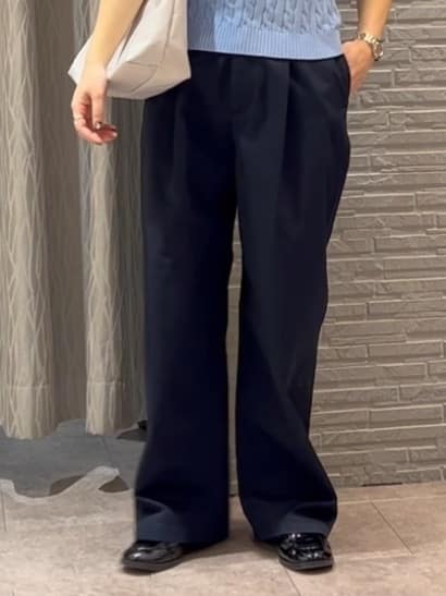 ga_riさんの「THE SHOP TK｜【POLO BCS 別注】5分袖ケーブルニット」を使ったコーディネート