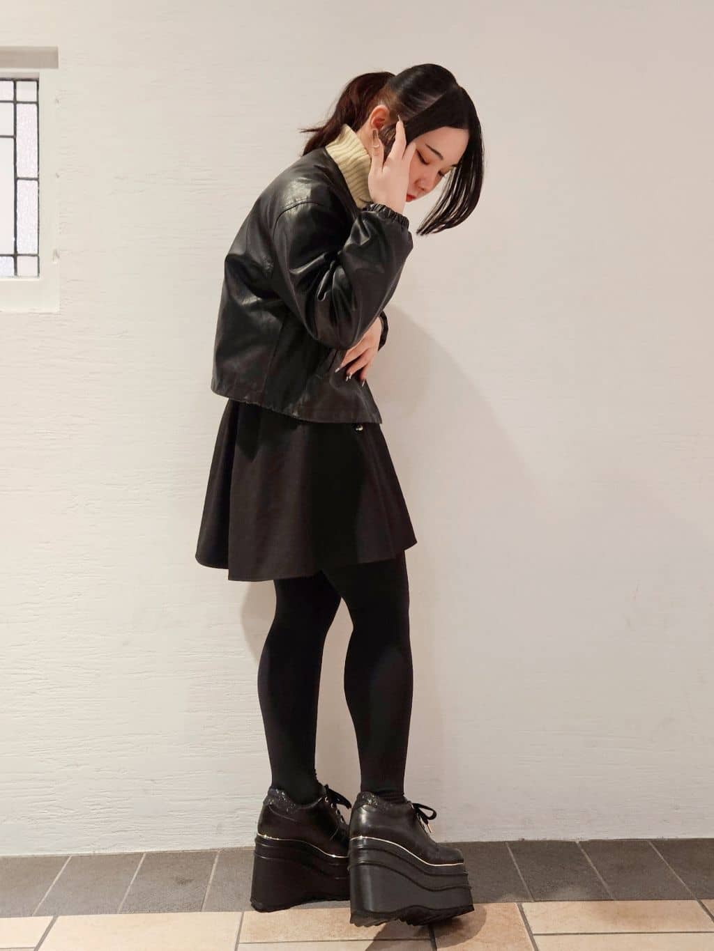 紫桜-shion-さんの「ESPERANZA｜超厚底ボリュームスニーカー」を使ったコーディネート