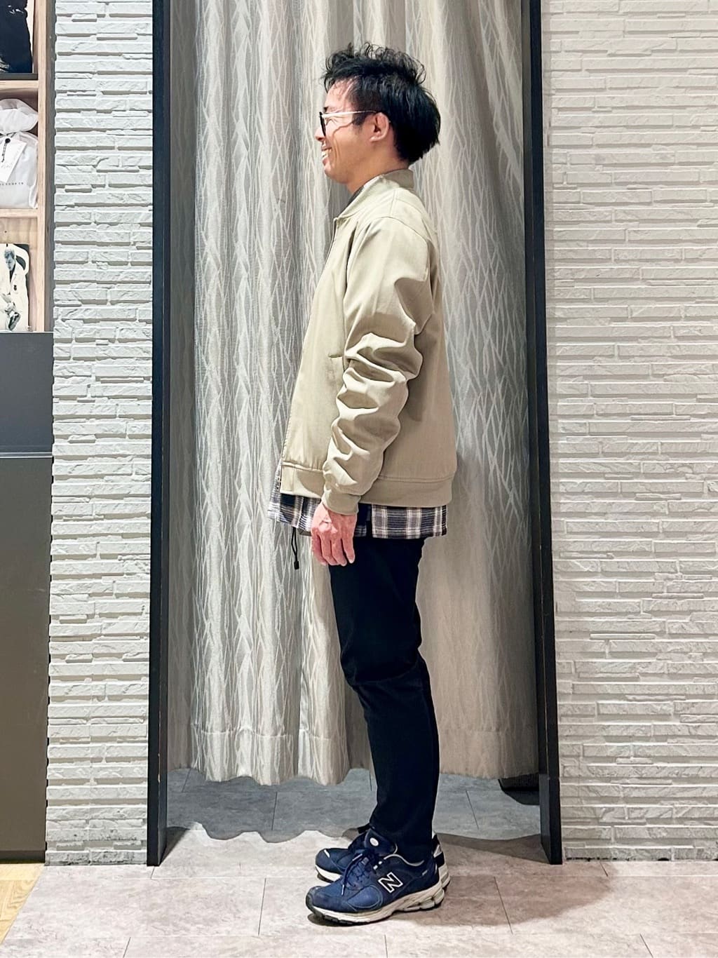 KENJI Iさんの「THE SHOP TK｜FLEX LINE ストレッチリブブルゾン　ストレッチ/防シワ/マシンウォッシャブル/セットアップ可」を使ったコーディネート