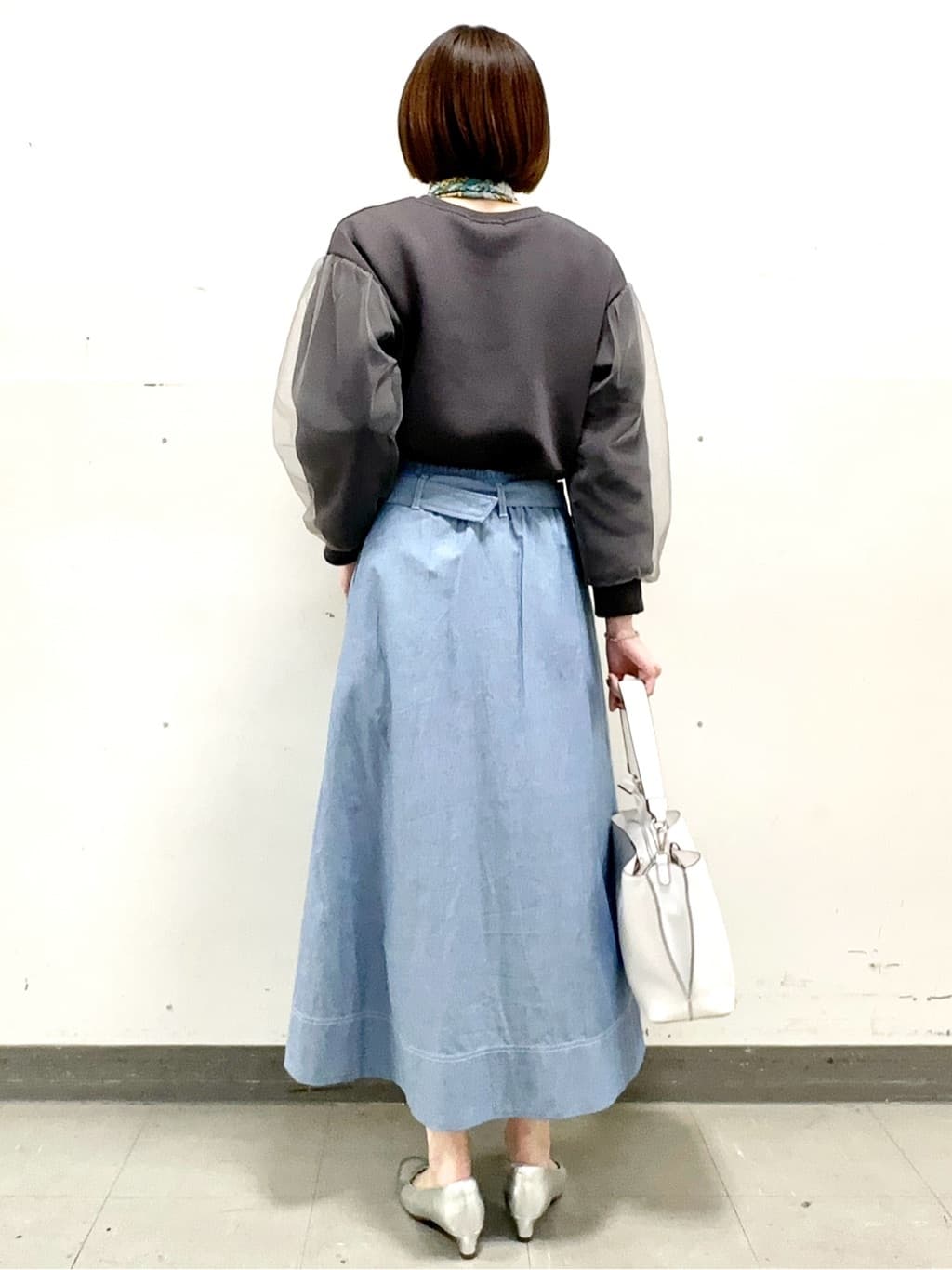 イト子さんの「Reflect｜チュールレイヤードスリーブプルオーバー」を使ったコーディネート