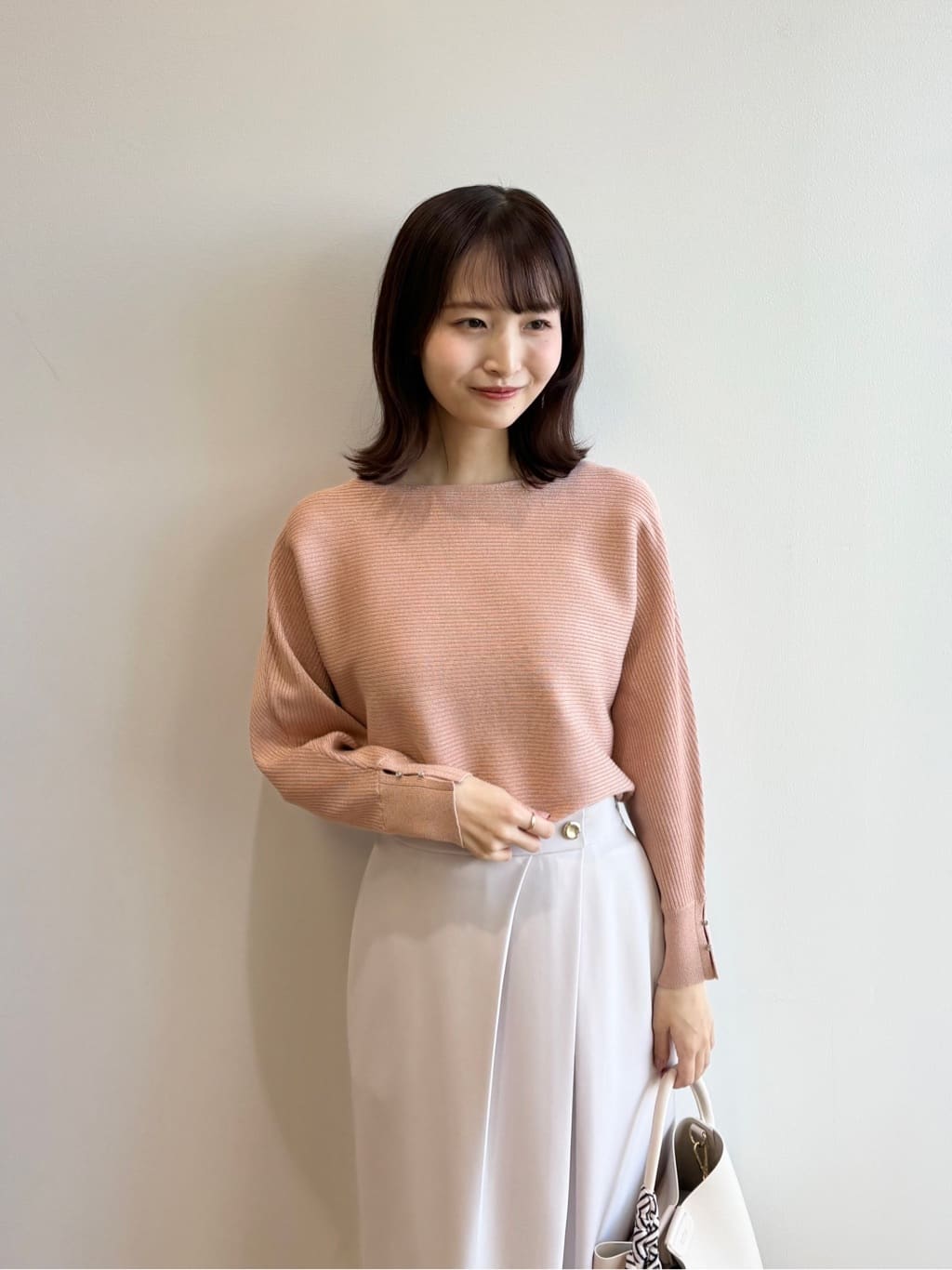 みさかさんの「index｜ドルマンリブニット【洗濯機OK／抗ピル】《5col》」を使ったコーディネート