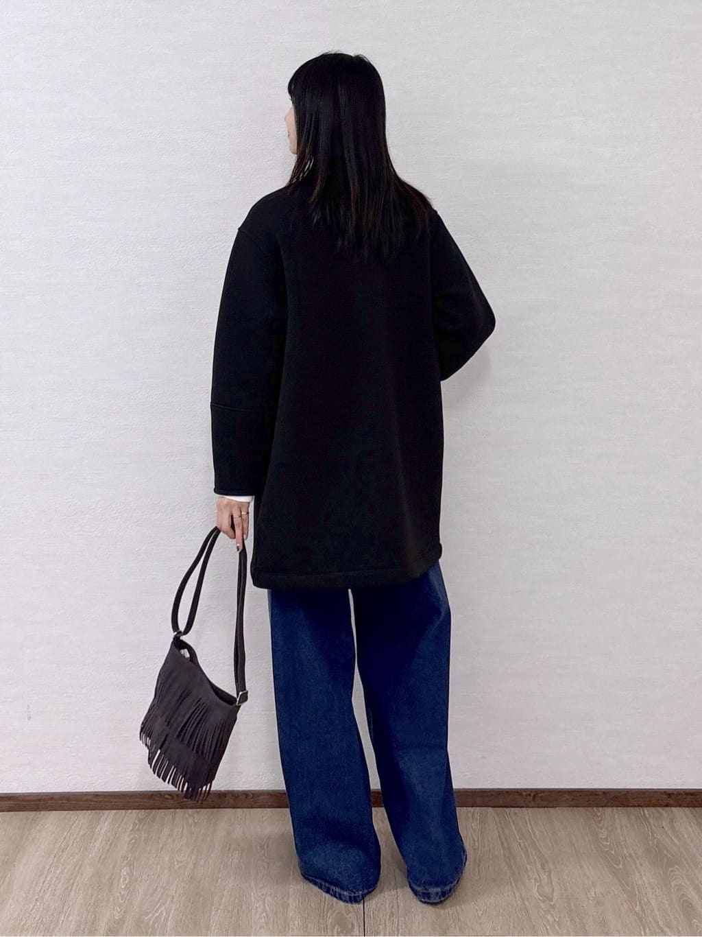 sachikoさんの「OPAQUE.CLIP｜リバーシブル配色ノーカラーコート【洗濯機OK】」を使ったコーディネート
