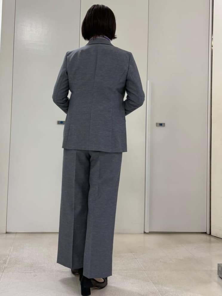 hIさんの「COUP DE CHANCE｜【手洗い可／9分袖】リブ風ラインニット」を使ったコーディネート