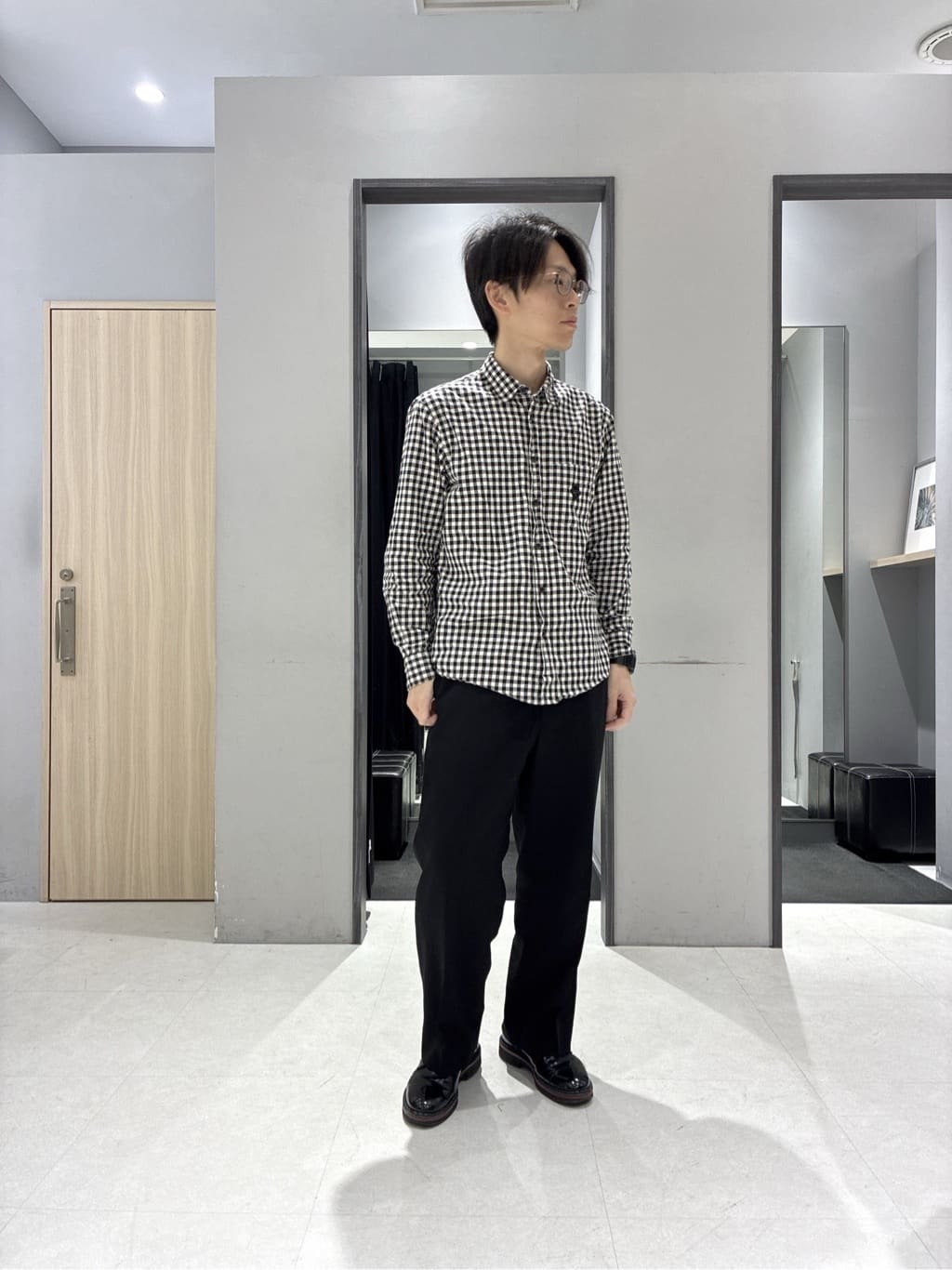 わいずみさんの「TAKEO KIKUCHI｜【None Of Stress】アクティブジャージ 千鳥 ジャケット」を使ったコーディネート