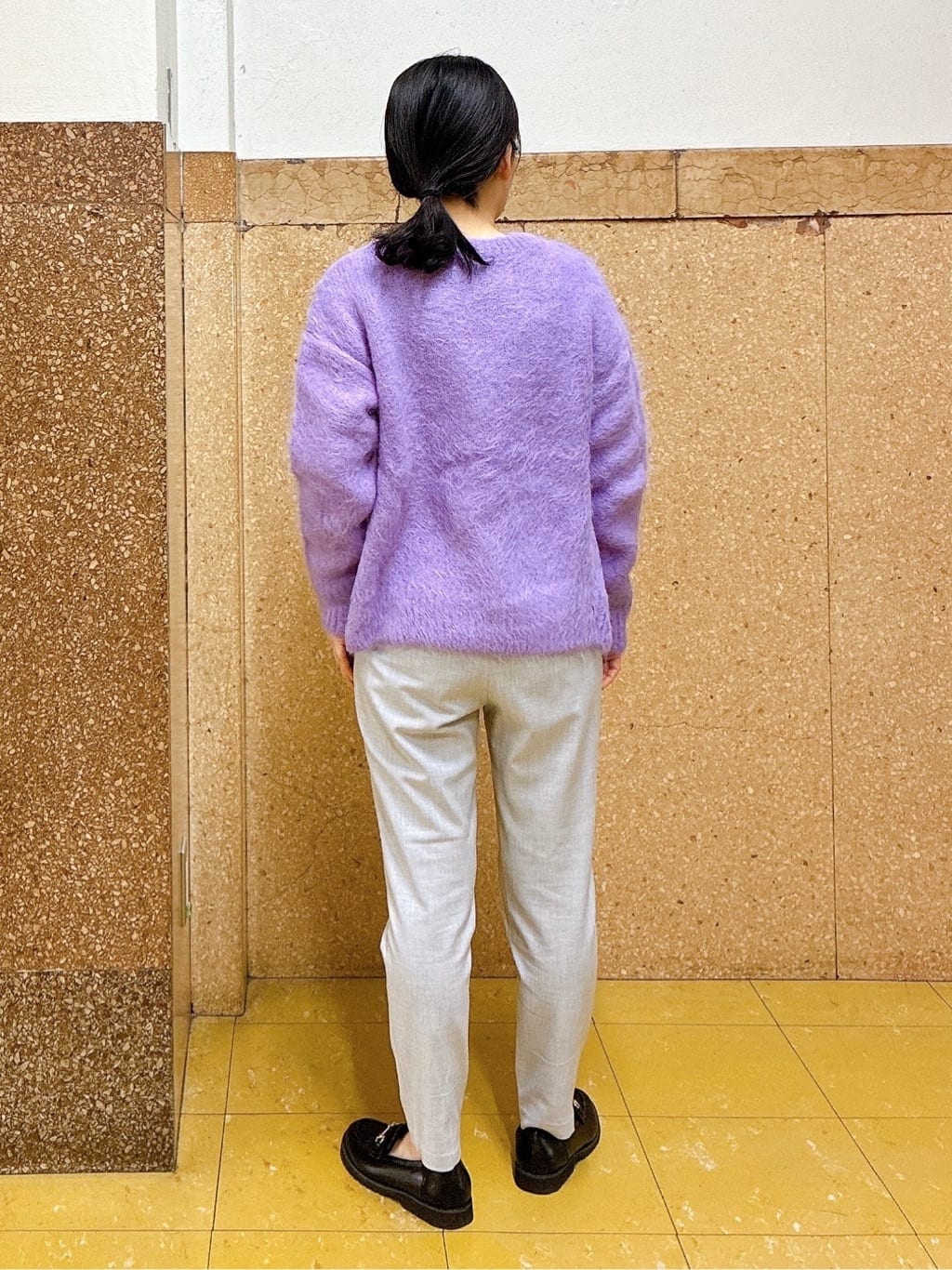hattoriさんの「INDIVI｜【ゆったり】アルパカ混シャギーニット」を使ったコーディネート