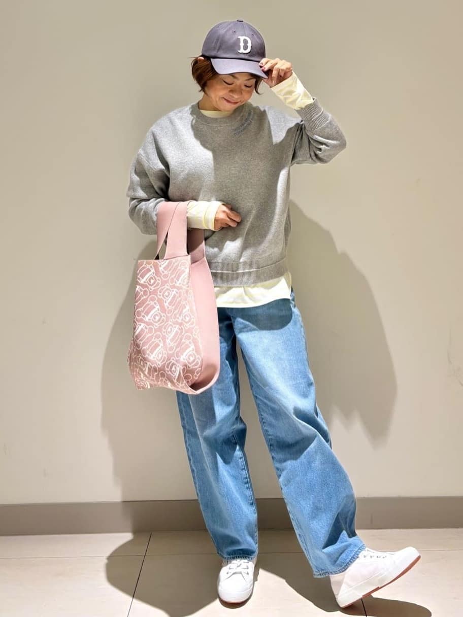 Haruさんの「Dessin｜【洗える】シャツテールロングTシャツ」を使ったコーディネート