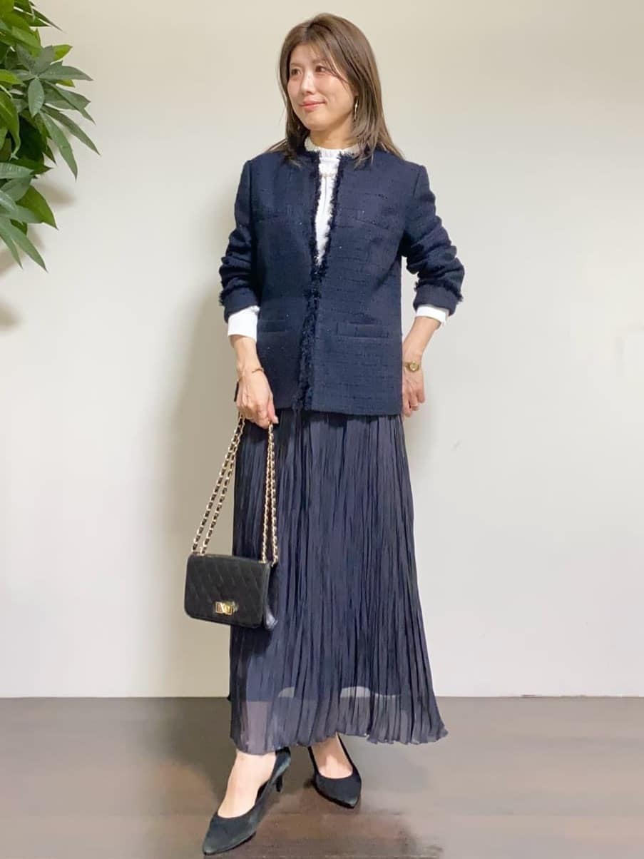 tomoさんの「UNTITLED｜【仕事着/スーツ】ファンシーツイード ジャケット」を使ったコーディネート