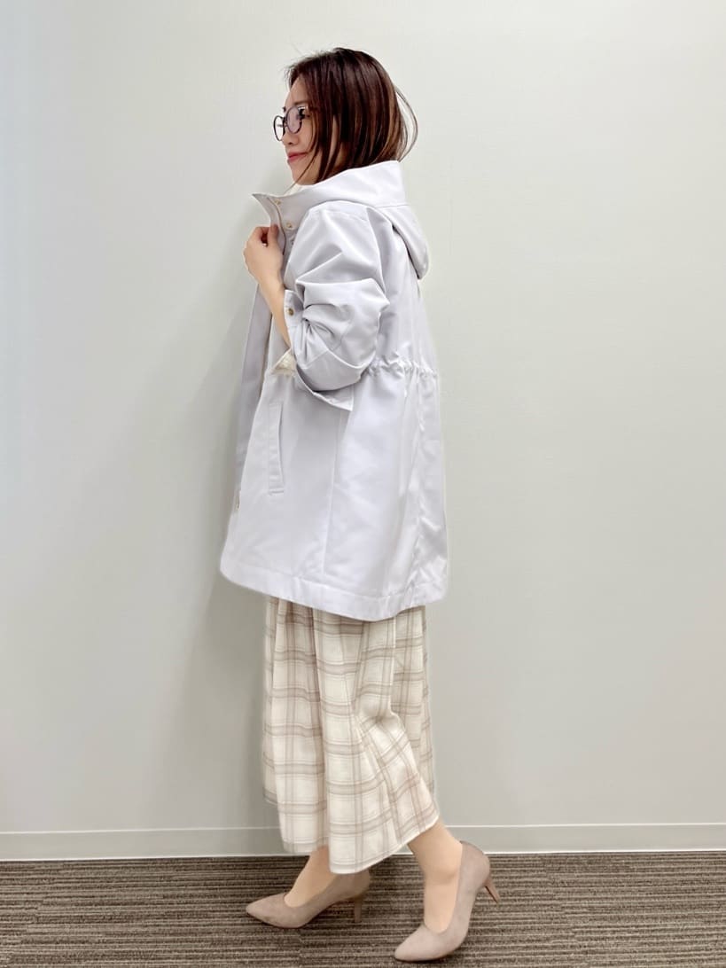 saoriさんの「【撥水・花粉防止／手洗い可】ミディアム丈マウンテンパーカー」を使ったコーディネート