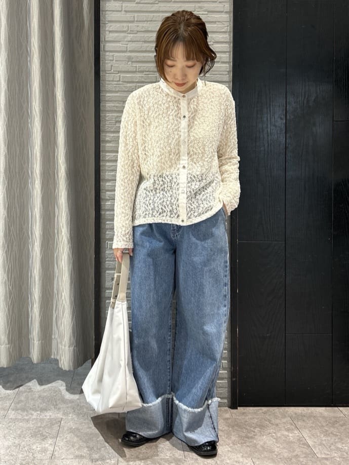 ga_riさんの「THE SHOP TK｜【通勤にもデイリーにも】CAVIAN 金ボタンダブルブレストジャケット」を使ったコーディネート