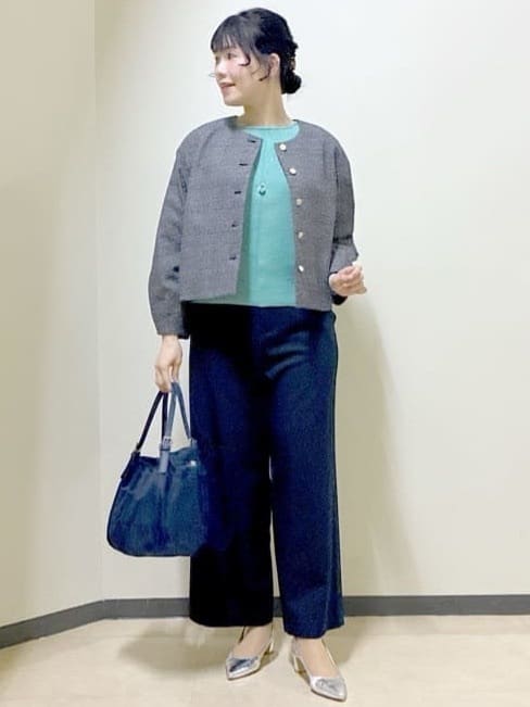  beni_gingerさんの「Reflect｜【選べる8色／スカートにもパンツにも◎】ウール混ボートネックニット」を使ったコーディネート