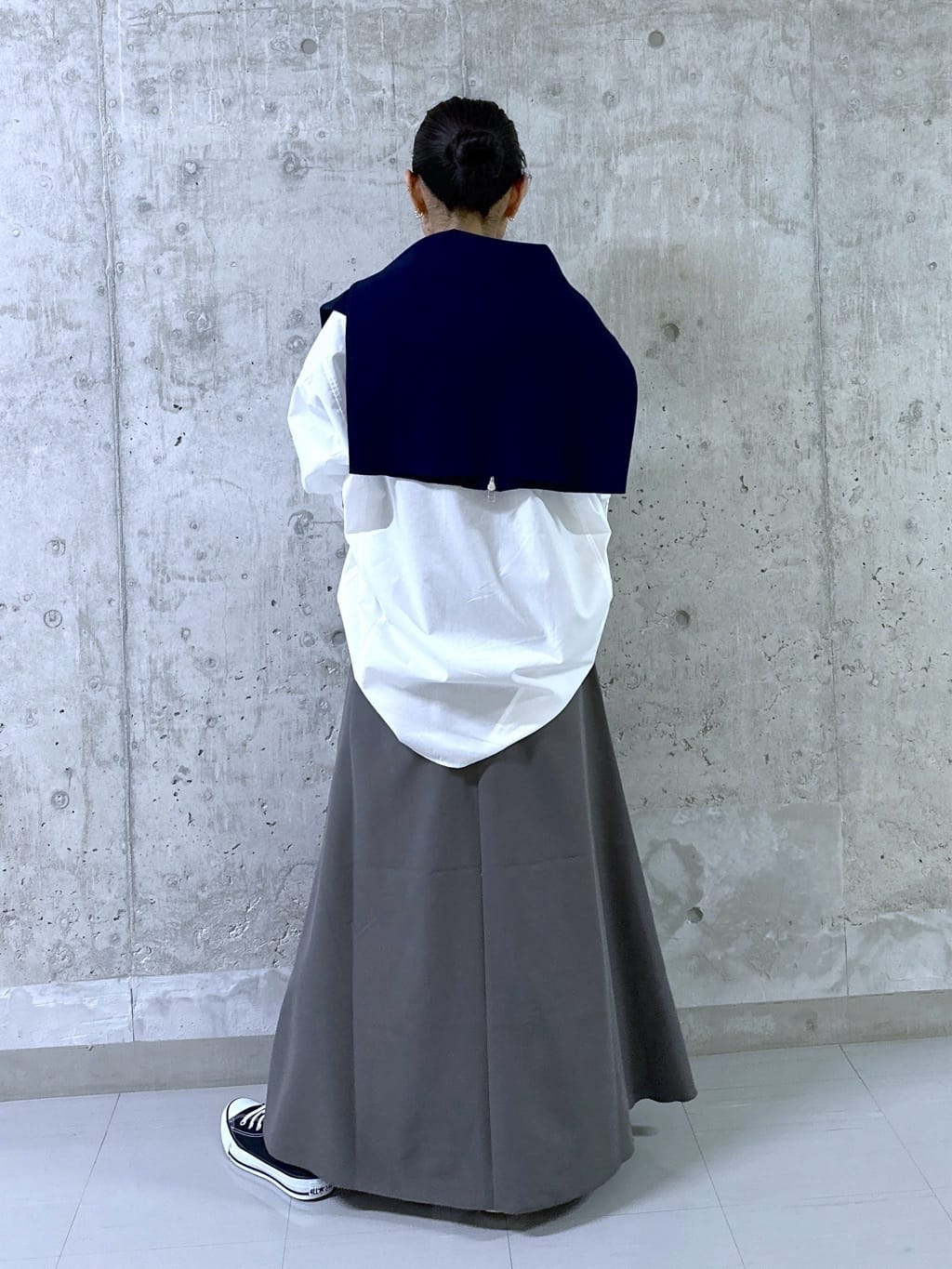 kumiさんの「Dessin｜【洗える】刺繍ロゴ入りオーバーシャツ」を使ったコーディネート